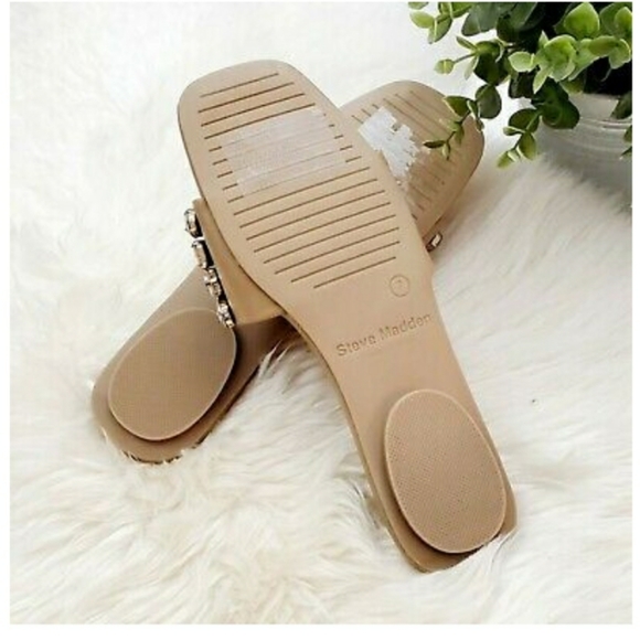 SOLD Steve Madden Malina Rhinestone slides NWOT - Picture 3 of 3